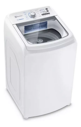 Máquina de Lavar Electrolux 14kg Branca Essential Care com Cesto Inox e Jet&Clean LED14 110V